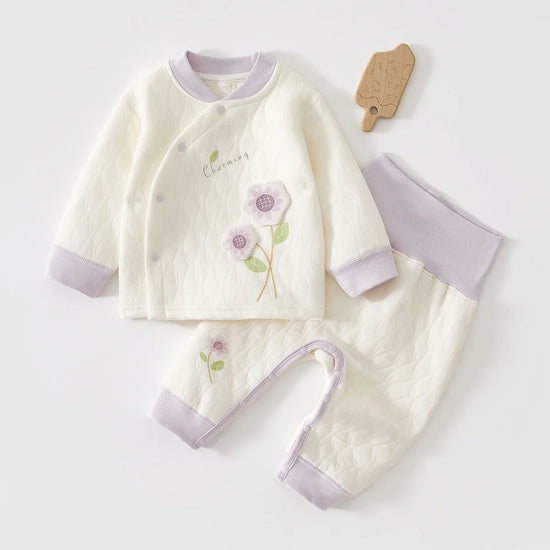 Conjunto Interior Quente com Calças de Cintura Alta — Bebé Outono/Inverno