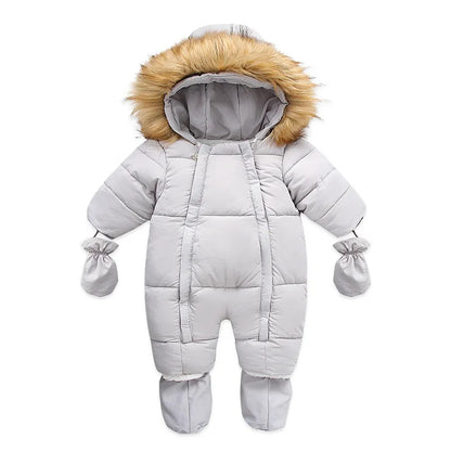Macacão de Inverno com Capuz e Forro Polar — Bebé 3-24M