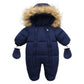 Macacão de Inverno com Capuz e Forro Polar — Bebé 3-24M