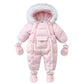 Macacão de Inverno com Capuz e Forro Polar — Bebé 3-24M