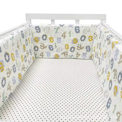 Protetor de Berço Almofadado Estrelas Nórdicas — 200 × 30 cm