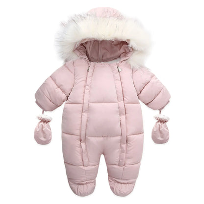 Macacão de Inverno com Capuz e Forro Polar — Bebé 3-24M