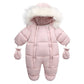 Macacão de Inverno com Capuz e Forro Polar — Bebé 3-24M