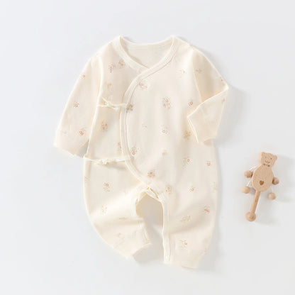 Macacão de Bebé com Padrão Infantil — Recém-Nascido 0-6 Meses
