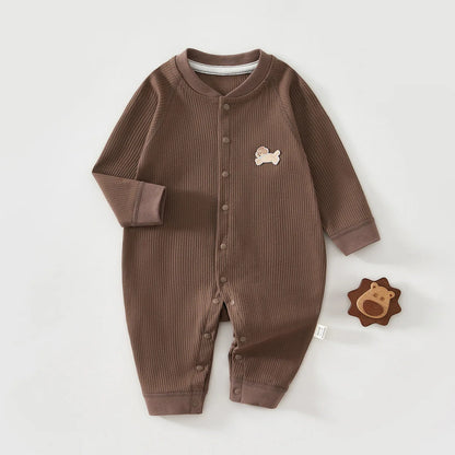 Macacão Pijama em Algodão Puro — Bebé 0-18M